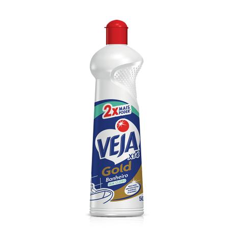 Limpador Veja Gold X-14 Banheiro Sem Cloro Squeeze 500 ml Menor preço em Limpador Veja Gold X-14 Banheiro Sem Cloro Squeeze 500 ml