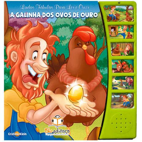 Lindas Fábulas para Ler e Ouvir: A Galinha dos ovos de ouro - Blu Editora - Dwinguler é boa?
