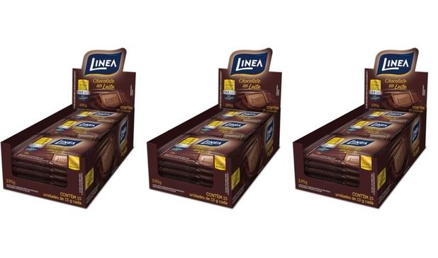 Linea Chocolate Diet Mini Ao Leite 15x13g (Kit C/03) Menor preço em Linea Chocolate Diet Mini Ao Leite 15x13g (Kit C/03)
