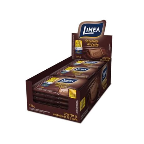 Linea Chocolate Diet Mini Ao Leite 15x13g Menor preço em Linea Chocolate Diet Mini Ao Leite 15x13g