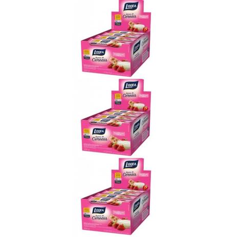 Linea Diet Barra De Cereais Iogurte E Morango C/24 (Kit C/03) Menor preço em Linea Diet Barra De Cereais Iogurte E Morango C/24 (Kit C/03)