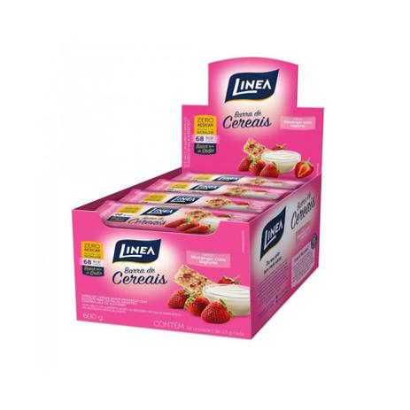 Linea Diet Barra De Cereais Iogurte E Morango C/24 Menor preço em Linea Diet Barra De Cereais Iogurte E Morango C/24