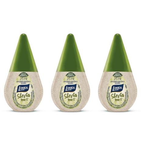 Linea Stevia Adoçante 25ml (Kit C/03) Menor preço em Linea Stevia Adoçante 25ml (Kit C/03)