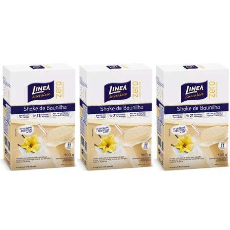 Linea Zero Shake C/ Colágeno Baunilha 400g (Kit C/03) Menor preço em Linea Zero Shake C/ Colágeno Baunilha 400g (Kit C/03)