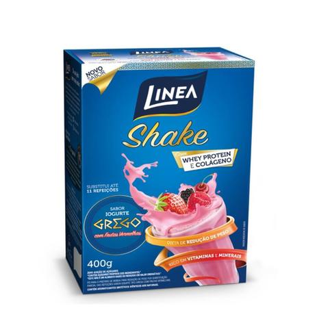 Linea Zero Shake C/ Colágeno/ Whey/ Iogurte Grego 400g Menor preço em Linea Zero Shake C/ Colágeno/ Whey/ Iogurte Grego 400g