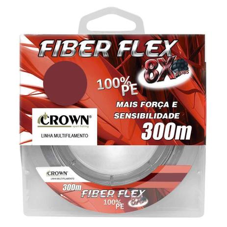 Linha de Pesca Crown Fiber Flex Multifilamento 8x 0,45mm 89Lbs 300M Menor preço em Linha de Pesca Crown Fiber Flex Multifilamento 8x 0,45mm 89Lbs 300M