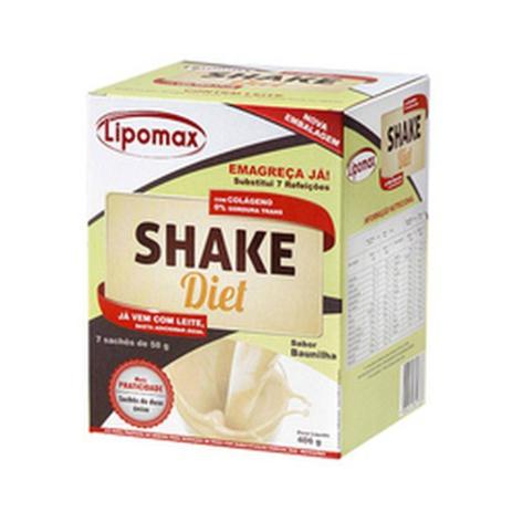 Lipomax Shake Diet Baunilha 40 Gramas 7 Unidades - Diet shake Menor preço em Lipomax Shake Diet Baunilha 40 Gramas 7 Unidades - Diet shake
