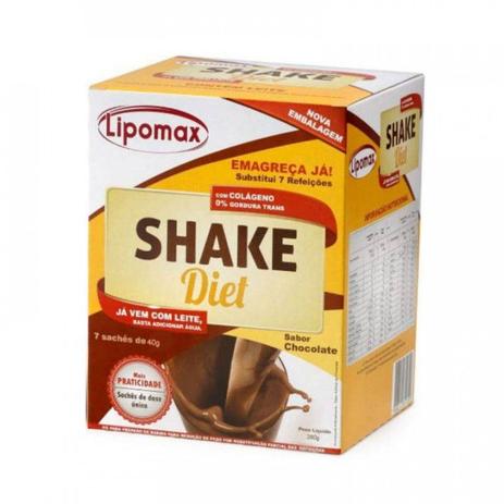 Lipomax Shake Diet Chocolate 7x40g Emagrecer, Reduzir Peso Menor preço em Lipomax Shake Diet Chocolate 7x40g Emagrecer, Reduzir Peso