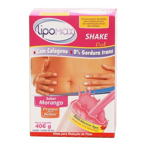 Lipomax shake diet sabor morango 400g - Divcom s a Menor preço em Lipomax shake diet sabor morango 400g - Divcom s a