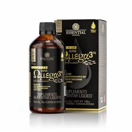 Liquid Super Omega-3 TG 150ml 30 Doses Essential Nutrition Menor preço em Liquid Super Omega-3 TG 150ml 30 Doses Essential Nutrition
