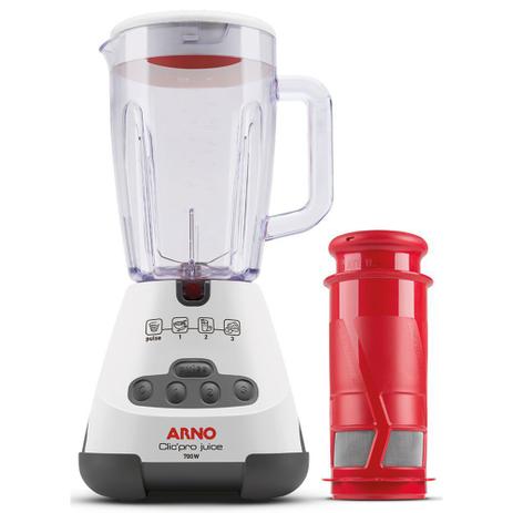 Liquidificador 1.6L 700W Arno Clic Pro Juice LN4J com Filtro e 3 Velocidades Branco Menor preço em Liquidificador 1.6L 700W Arno Clic Pro Juice LN4J com Filtro e 3 Velocidades Branco