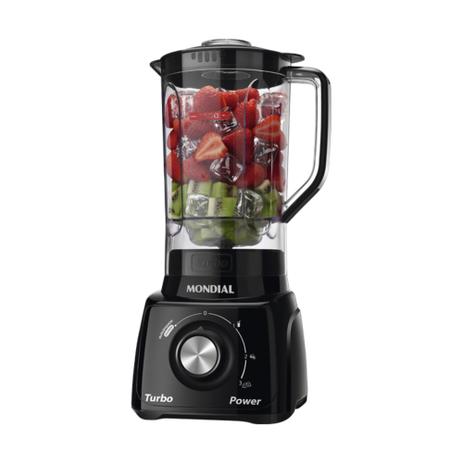 Liquidificador 3 velocidades Turbo Power preto - L-99FB (110V) - Mondial Menor preço em Liquidificador 3 velocidades Turbo Power preto - L-99FB (110V) - Mondial