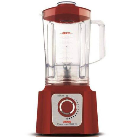 Liquidificador Arno Power Max 220V Vermelho 1000W Copo San Cristal 3,1L 15 Velocidades Menor preço em Liquidificador Arno Power Max 220V Vermelho 1000W Copo San Cristal 3,1L 15 Velocidades