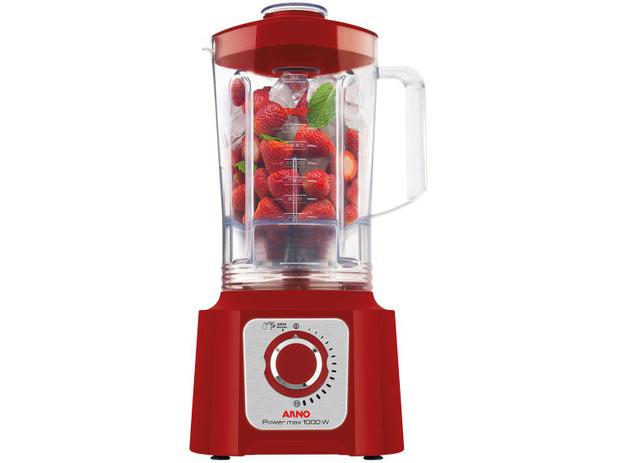 Liquidificador Arno Power Max Ln55 1000w 15 Velocidades 3,1 Litros Vermelho 110v Menor preço em Liquidificador Arno Power Max Ln55 1000w 15 Velocidades 3,1 Litros Vermelho 110v