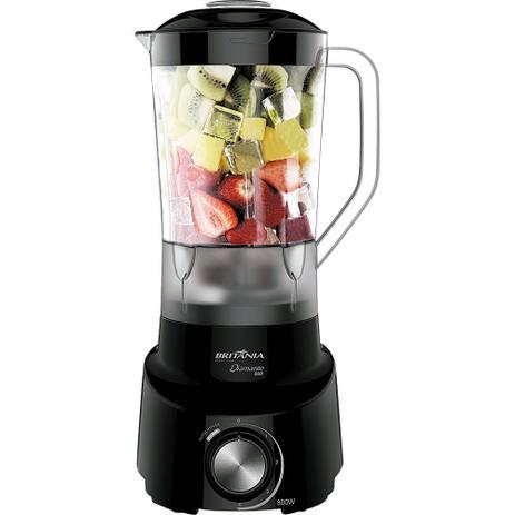 Liquidificador Britânia 900W 2.65L Diamante 800 com Filtro e 4 Velocidades Preto Menor preço em Liquidificador Britânia 900W 2.65L Diamante 800 com Filtro e 4 Velocidades Preto