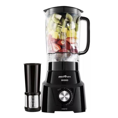 Liquidificador Britania B1000 12 Vel Copo 3L com Filtro 1000W - Preto - Britânia Menor preço em Liquidificador Britania B1000 12 Vel Copo 3L com Filtro 1000W - Preto - Britânia