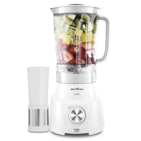 Liquidificador Britania B1000 12 velocidades 1200w 3 Litros Branco 110v - Britânia Menor preço em Liquidificador Britania B1000 12 velocidades 1200w 3 Litros Branco 110v - Britânia