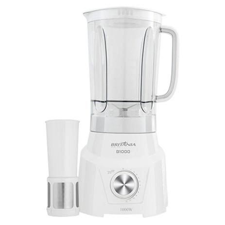 Liquidificador Britânia com Filtro B1000 Copo de Acrílico 12 Velocidades + Pulsar 1200W Branco Menor preço em Liquidificador Britânia com Filtro B1000 Copo de Acrílico 12 Velocidades + Pulsar 1200W Branco