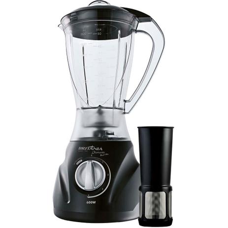 Liquidificador Britânia com Filtro Diamante Copo de Plástico 4 Velocidades 900W Black é ruim? Liquidificador Britânia com Filtro Diamante Copo de Plástico 4 Velocidades 900W Black é boa?