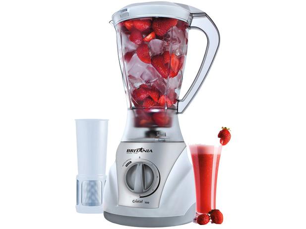 Liquidificador Britânia Cristal 700 BR 4V 700W - 4 Velocidades com Filtro Menor preço em Liquidificador Britânia Cristal 700 BR 4V 700W - 4 Velocidades com Filtro