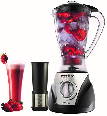 Liquidificador Britânia Cristal 700 PR H 4V 700W Menor preço em Liquidificador Britânia Cristal 700 PR H 4V 700W