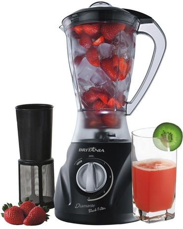 Liquidificador Britânia Diamante Black Filter 400W Menor preço em Liquidificador Britânia Diamante Black Filter 400W
