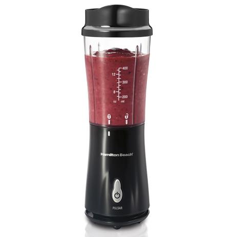 Liquidificador Individual Preto Jarra Tritan Capacidade para 400ml  Botão Pulsar 175W Real - Hamilton beach é boa?