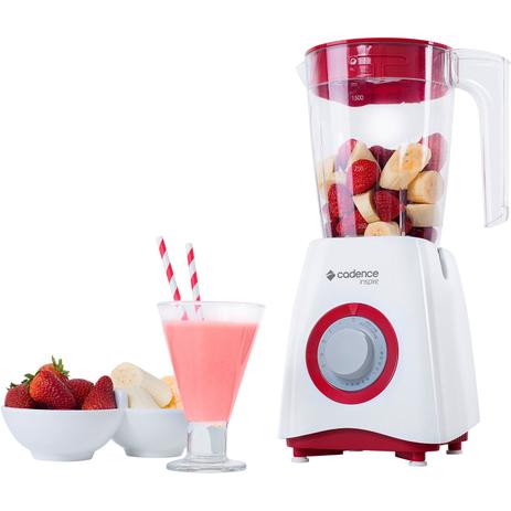 Menor preço em Liquidificador Inspire 1000W Branco e Vermelho Cadence LIQ361