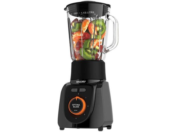 Liquidificador Mallory Optima Glass Copo de Vidro  - Preto com Filtro 4 Velocidades 820W é boa?