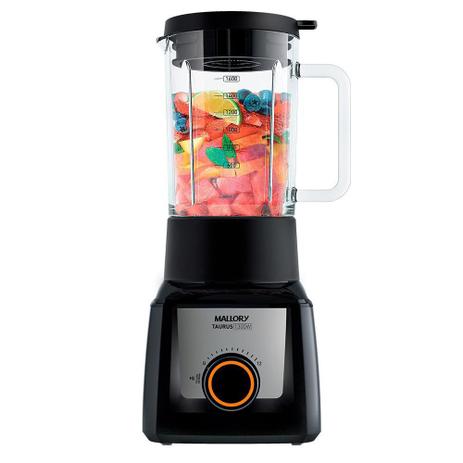 Liquidificador Mallory Taurus Glass Vidro 2,3L Preto 1300W Menor preço em Liquidificador Mallory Taurus Glass Vidro 2,3L Preto 1300W
