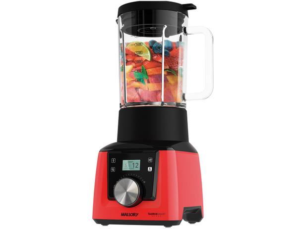 Liquidificador Mallory Taurus Smart Glass - Copo de Vidro Vermelho 12 Velocidades 1270W Menor preço em Liquidificador Mallory Taurus Smart Glass - Copo de Vidro Vermelho 12 Velocidades 1270W