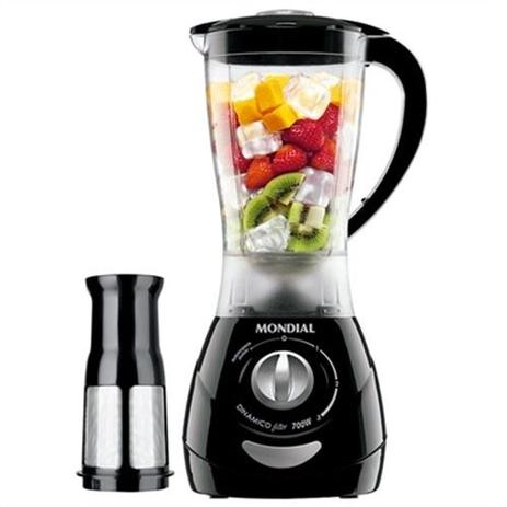 Liquidificador Mondial L-34 Premium com Filtro 3 Velocidades + Pulsar 700W Preto 220V Menor preço em Liquidificador Mondial L-34 Premium com Filtro 3 Velocidades + Pulsar 700W Preto 220V