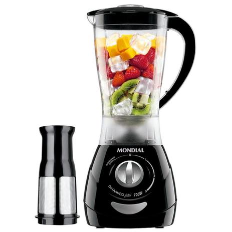 Liquidificador Mondial L-34 Premium, Filtro, 3 Vel + Pulsar, 700W, Preto - 110V Menor preço em Liquidificador Mondial L-34 Premium, Filtro, 3 Vel + Pulsar, 700W, Preto - 110V