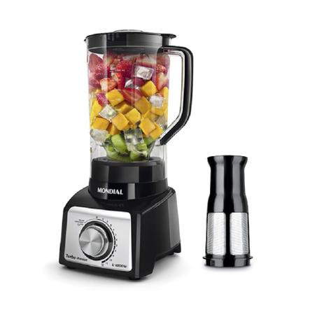 Liquidificador Mondial Premium L1000 Black 1000W 12 Velocidades 220V Menor preço em Liquidificador Mondial Premium L1000 Black 1000W 12 Velocidades 220V