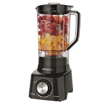 Liquidificador Mondial Turbo Full Black L-900Fb 900W 5 Velocidades + Função Pulsar Gelo Preto é ruim? Liquidificador Mondial Turbo Full Black L-900Fb 900W 5 Velocidades + Função Pulsar Gelo Preto é boa?