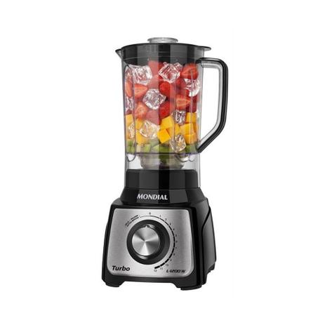 Liquidificador Mondial Turbo Inox L1200 BI 12 Velocidades Menor preço em Liquidificador Mondial Turbo Inox L1200 BI 12 Velocidades