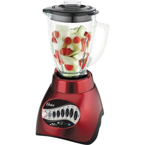Liquidificador Oster 1,5L 450W 6844 com 12 Velocidades e Copo de Vidro Vermelho 127V Menor preço em Liquidificador Oster 1,5L 450W 6844 com 12 Velocidades e Copo de Vidro Vermelho 127V