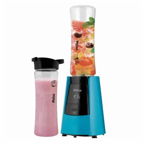 Liquidificador Philco Blender Liq Fit Portátil 300w 2 Copos De 600 Ml Shakes 220v Menor preço em Liquidificador Philco Blender Liq Fit Portátil 300w 2 Copos De 600 Ml Shakes 220v