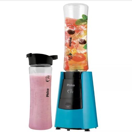 Liquidificador philco fit 2 copos 600ml 300w - 127v Menor preço em Liquidificador philco fit 2 copos 600ml 300w - 127v