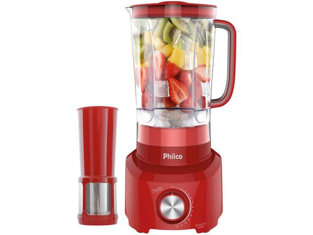 Liquidificador Philco PLQ1212V Vermelho com Filtro - 12 Velocidades 1200W Menor preço em Liquidificador Philco PLQ1212V Vermelho com Filtro - 12 Velocidades 1200W