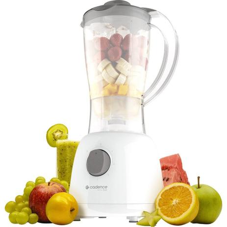 Liquidificador Pratic Plus 4 Velocidades 1,5L 800W Branco 127V Cadence Menor preço em Liquidificador Pratic Plus 4 Velocidades 1,5L 800W Branco 127V Cadence
