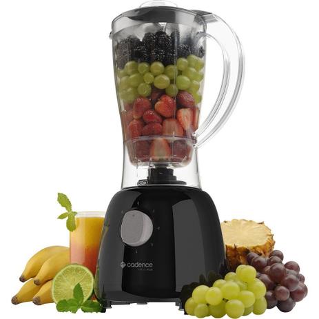 Liquidificador Pratic Plus 4 Velocidades 1,5L 800W Preto 127V Cadence Menor preço em Liquidificador Pratic Plus 4 Velocidades 1,5L 800W Preto 127V Cadence
