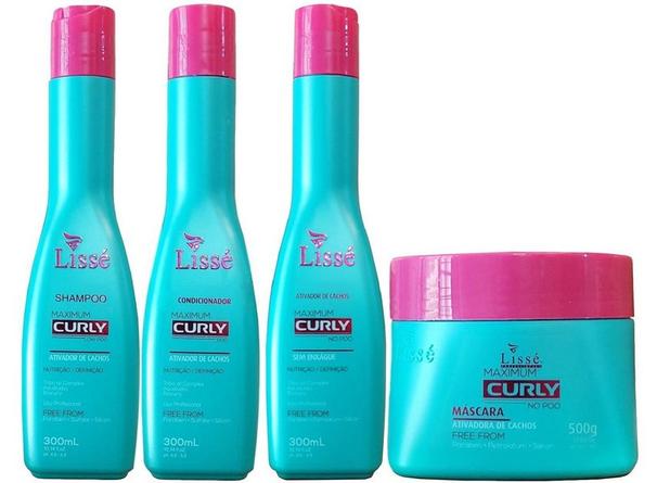 Lissé Maximum Curly Kit shampo-máscara-Condicionador- Ativador de Cachos Menor preço em Lissé Maximum Curly Kit shampo-máscara-Condicionador- Ativador de Cachos
