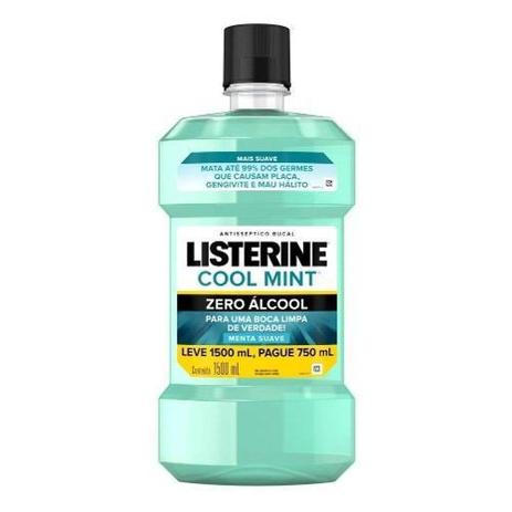 Listerine Menta Suave Zero Álcool Pague 750ml Leve 1500ml - Johnson & Johnson é boa?