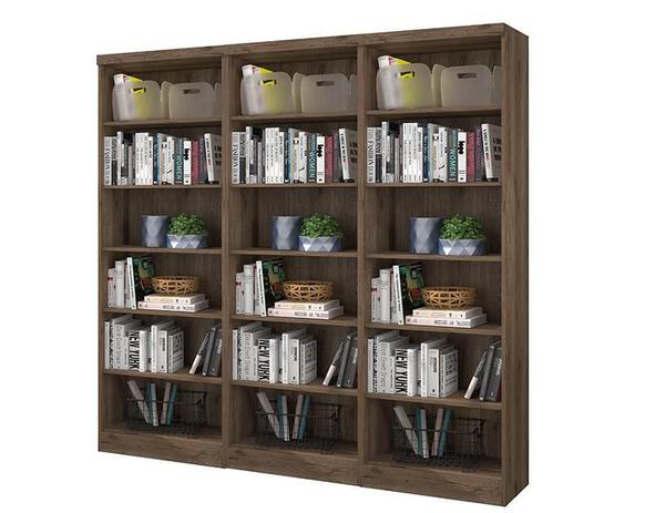 Livreiro Multiuso Ébano Kit com 3 - FdECOR - Qmovi Menor preço em Livreiro Multiuso Ébano Kit com 3 - FdECOR - Qmovi