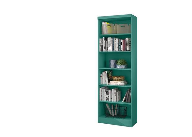 Livreiro Multiuso Linus Turquesa - Qmovi Menor preço em Livreiro Multiuso Linus Turquesa - Qmovi