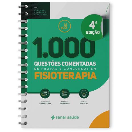 Livro - 1.000 Questões Comentadas de Provas e Concursos em Fisioterapia - Santos Menor preço em Livro - 1.000 Questões Comentadas de Provas e Concursos em Fisioterapia - Santos