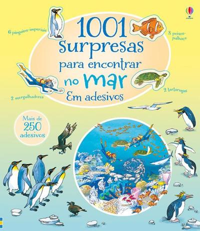 Livro - 1001 surpresas para encontrar no mar em adesivos Menor preço em Livro - 1001 surpresas para encontrar no mar em adesivos