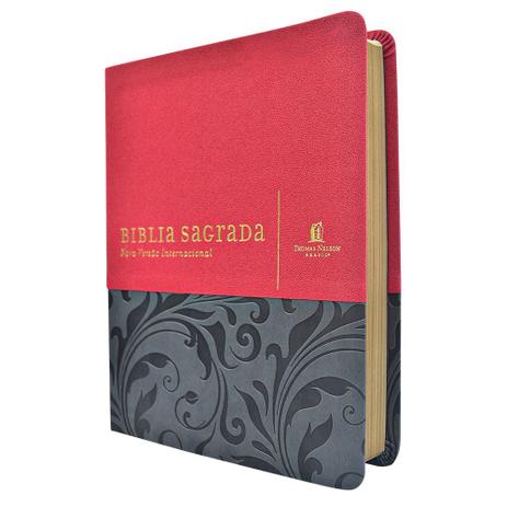 Livro - Bíblia NVI, Couro Soft, Vermelho, Com Espaço para Anotações, Leitura Perfeita
