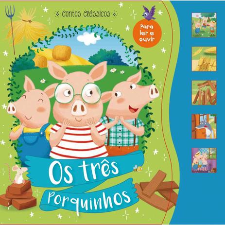 Livro Brinquedo Ilustrado os 3 Porquinhos Sonoro 12PAG. - Ciranda Menor preço em Livro Brinquedo Ilustrado os 3 Porquinhos Sonoro 12PAG. - Ciranda
